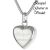 Charismatum® Asche Anhänger Herz in der Farbe Silber poliert aus Edelstahl Gravur AP 488 C