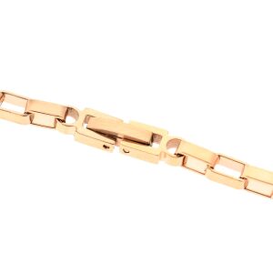 Asche Armband aus Edelstahl zum Befüllen in der Farbe Rosegold mit schwarzen Ringen Memorial AP 141 S Rosegold