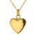  Charismatum® Asche Anhänger Herz in der Farbe Gold poliert aus Edelstahl Gravur AP 488 C G