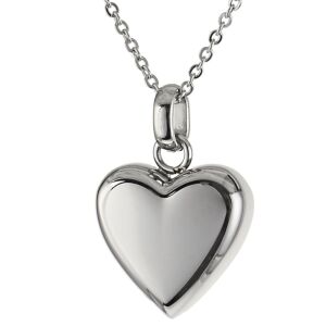 Charismatum® Asche Anhänger Herz in der Farbe Silber poliert aus Edelstahl mit zwei Kammern Gravur AP 488 C Duplex