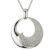 Charismatum® 925 Sterling Silber Asche Anhänger Medallion glänzend mit Zirkonia Steinen verziert APSD1