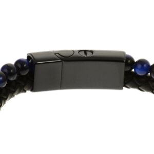 Charismatum® Asche Armband aus Edelstahl, Leder und Perlen 22 cm Gravur AP697 22 cm