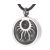 Asche Anhänger rundes Medallion mit einer Sonne Gedenk Anhänger aus Edelstahl Gravur AP 252