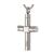 Asche Anhänger Rundes Kreuz in der Farbe Silber Gedenk Schmuck aus Edelstahl Memorial AP 279
