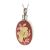 Asche Medallion mit einem Schmetterling auf einer Blume 3D Grundfarbe Rot aus Edelstahl AP 296