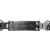 Asche Armband für Herren aus Edelstahl mit schwarzer Einlage und Königskette auf Wunsch mit Gravur AP 34 K